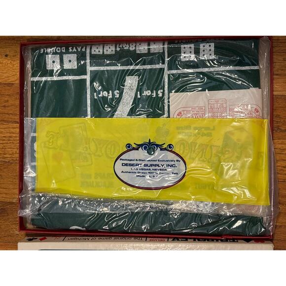 Vintage Tripoley Vinyl Mat Cadaco Hearts Rummy Poker Card Game 1960s - Picture 2 of 7